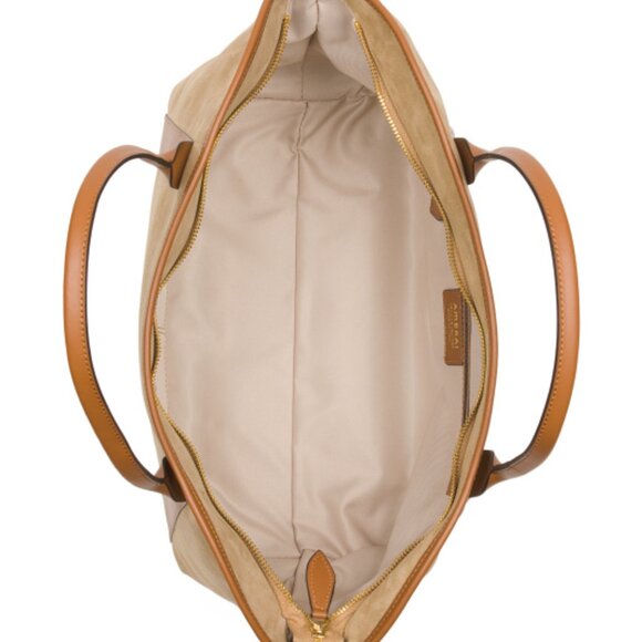 NWT AMERAI Lola Handbag in Italian Camel Suede - Picture 8 of 8